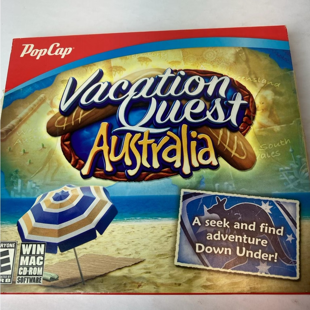 Vacation Quest Australia PC MAC CD-ROM Game 2011 Pop Cap